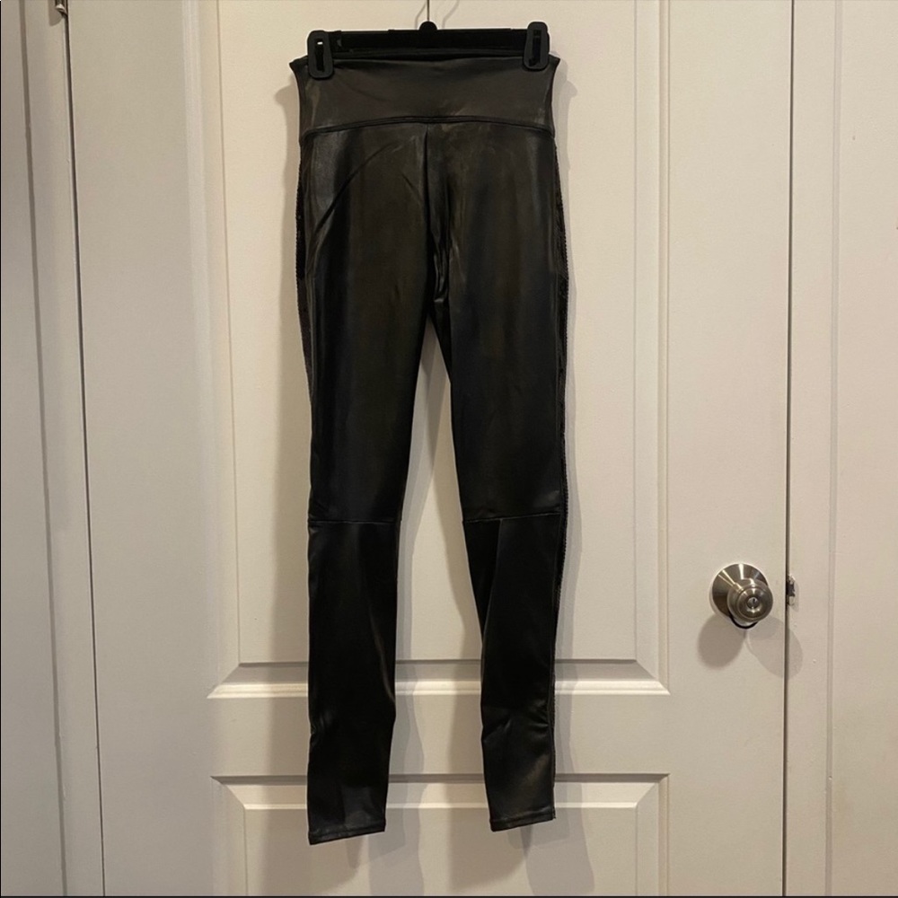 Spanx Faux Leather Sequin Leggings - Picture 4 of 4